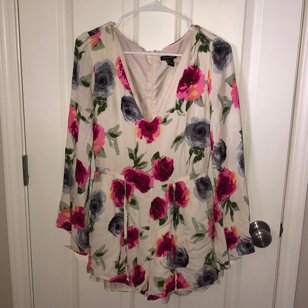 Forever 21 Floral Romper
